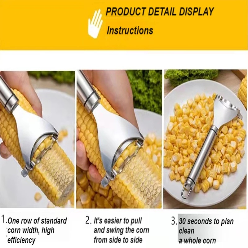 Dụng Cụ Tách Hạt Bắp Bằng Thép Không Gỉ Tiện Lợi