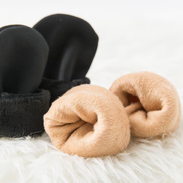 1 đôi Tất, vớ nữ lót lông mềm mịn cổ cao cực ấm giữ nhiệt mùa đông - LADY