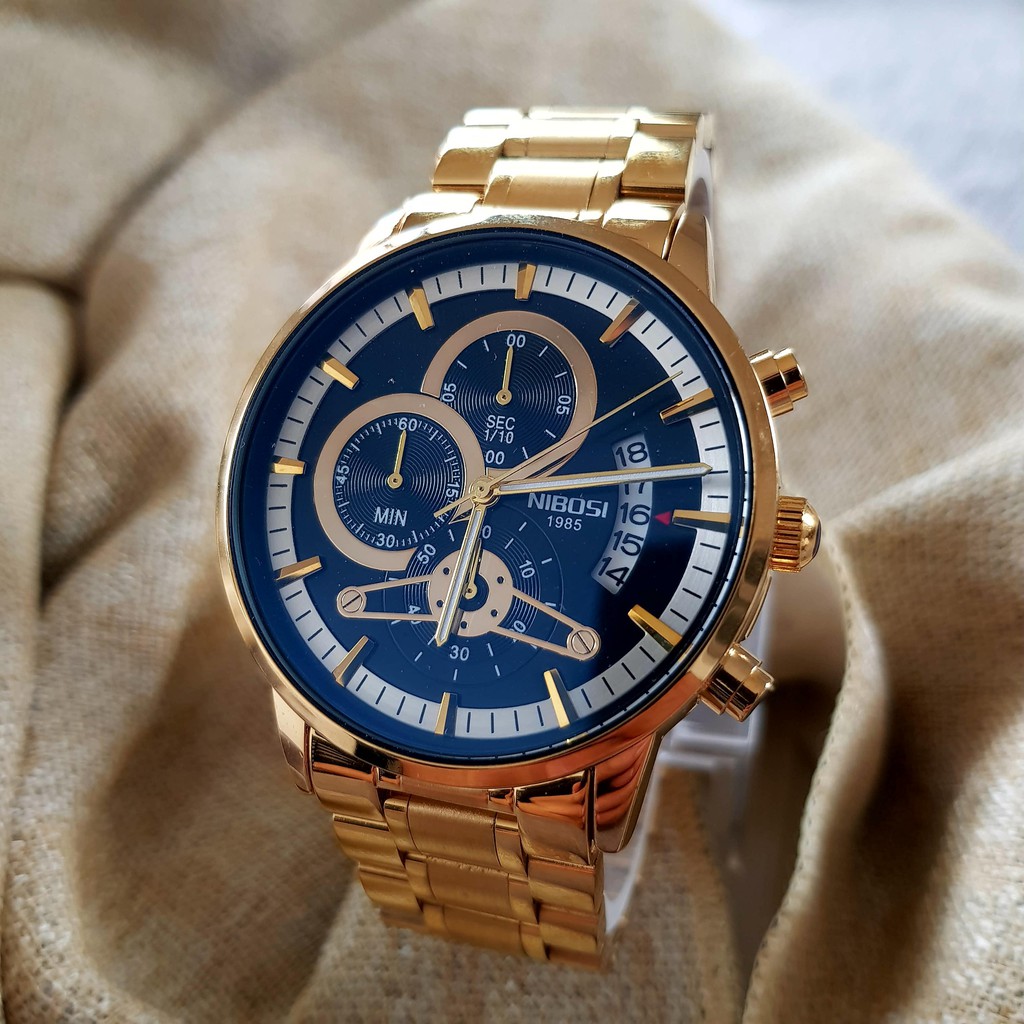 [Tặng vòng tay]Đồng hồ nam NIBOSI chính hãng NI2309-1.09 dây thép đúc đặc 6 kim