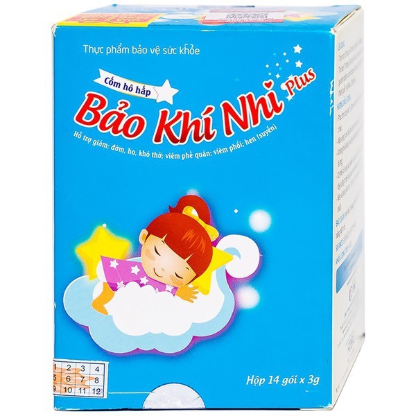 Cốm giảm Viêm Phế Quản Ở Trẻ Em Bảo Khí Nhi Plus 14 Gói