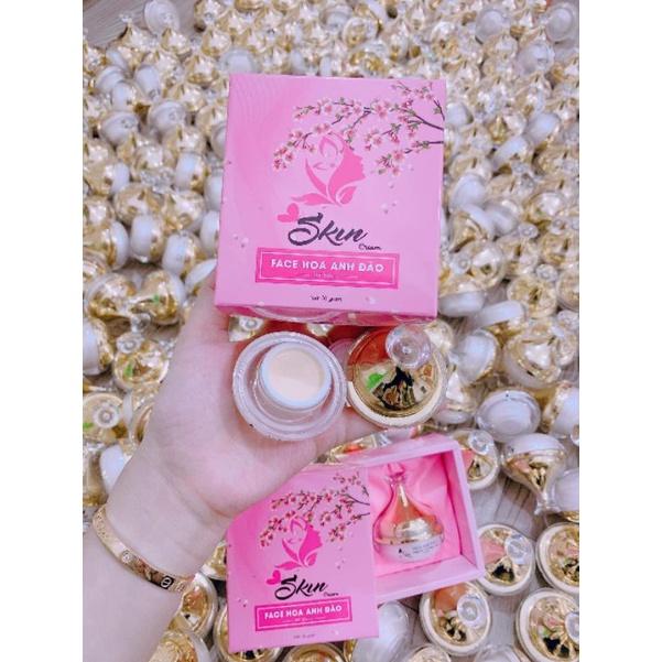 Mỹ phẩm SKINCREAM##sang, sịn, mịn##Dùng cho mọi giới tính!!Face Hoa Anh Đào dưỡng trắng 20gr👉 trắng sáng hồng hào 2 má | BigBuy360 - bigbuy360.vn