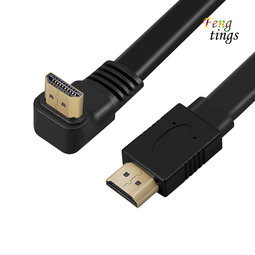 【FT】DOONJIEY 30cm 270/90 Degree High Speed HDMI-compatible to HDMI-compatible Cable 4K 3D 1080P for TV