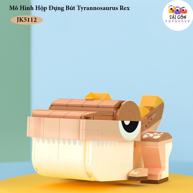 Đồ Chơi Lắp Ráp Kiểu LEGO Mô Hình Đồ Dùng Học Tập Khủng Long Fun Desk Cho Bé Siêu Dễ Thương JAKI Với 250+ PCS