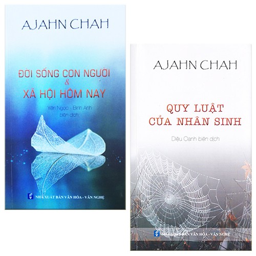 Sách - Combo 2 Cuốn Thiền Sư Ajahn Chah: Quy Luật Của Nhân Sinh - Đời Sống Con Người Và Xã Hội Hôm Nay