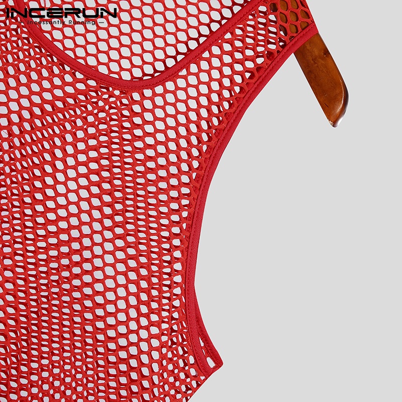 Áo thun INCERUN không tay sành điệu thời trang