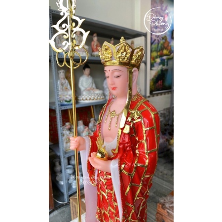 Tượng Địa Tạng Đứng - Địa Tạng Vương Bồ Tát bột đá cao cấp