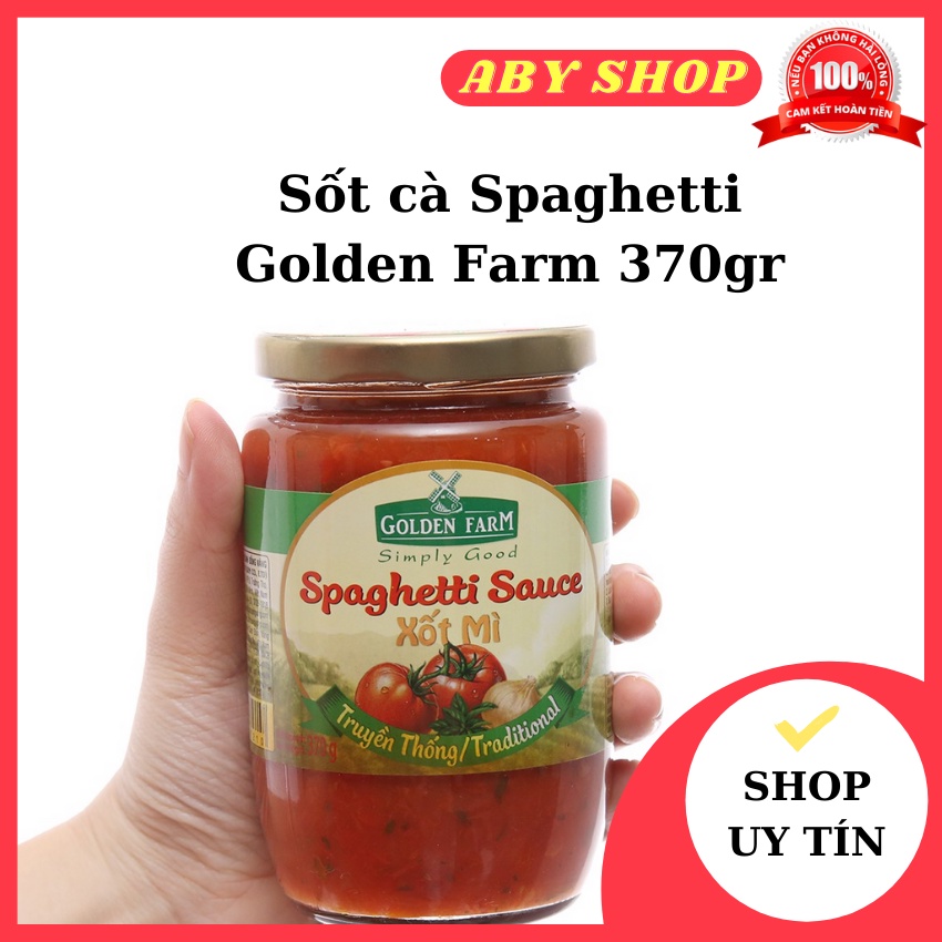 Sốt cà Spaghetti Golden Farm 370gr ⚡ LOẠI NGON ⚡ sốt cà chua tươi ngon đậm đà, thơm ngon đặc trưng