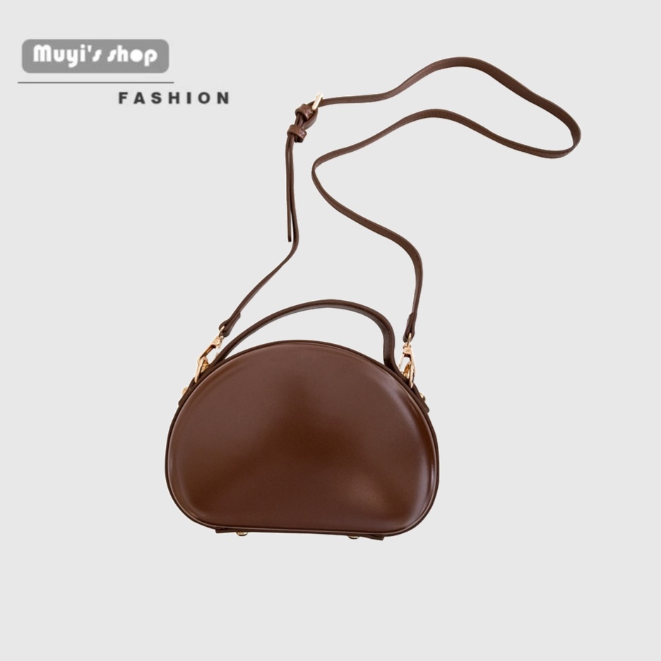 Túi Đeo Chéo Cứng Màu Trơn Phong Cách Hàn Quốc Thời Trang Cho Nữ 2021