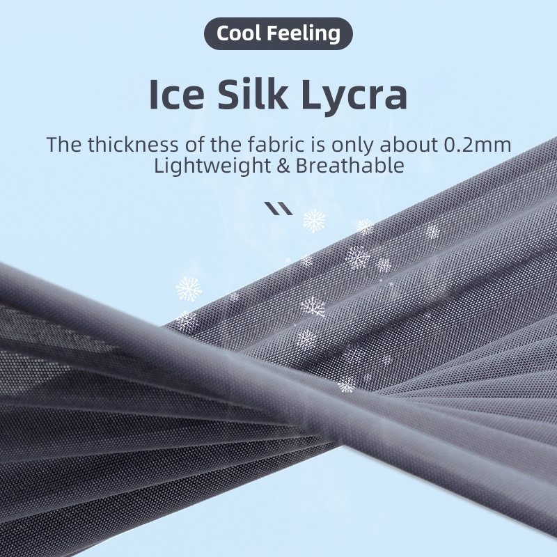 Rockbros Găng Cánh Tay Chống Nắng Bằng Lụa Lạnh Thoáng Khí Phong Cách Thể Thao Thời Trang Mùa Hè Cho Nam