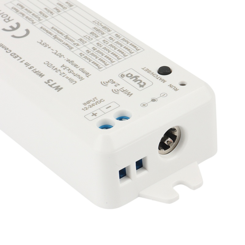 Bộ Điều Khiển Dây Đèn LED 5 Trong 1 RGBW RGBWW RGBCCT 2.4G RF 12-24V WT5