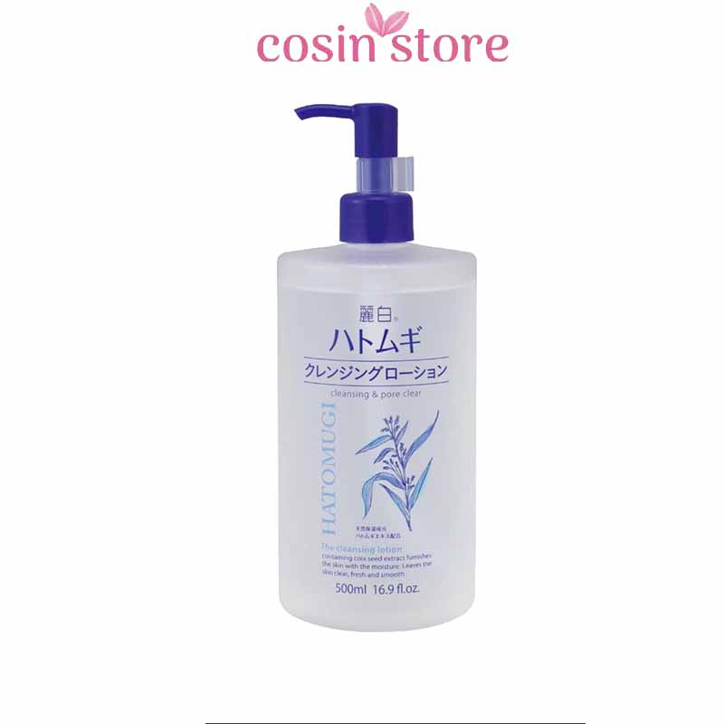 Nước Tẩy Trang Reihaku Hatomugi The Cleansing Lotion 500ml từ ý dĩ của Nhật Bản Cosin Store