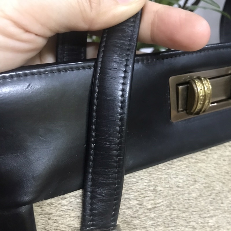 Túi da thật phối lông hải cẩu - used bags