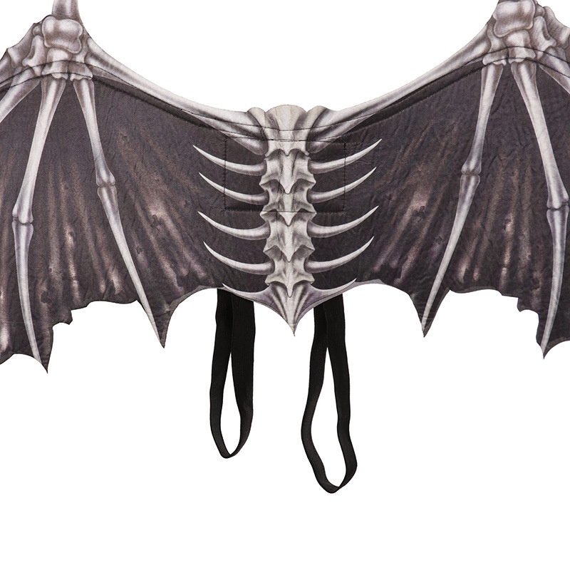 Đôi cánh ác quỷ bằng vải không dệt màu trắng đen