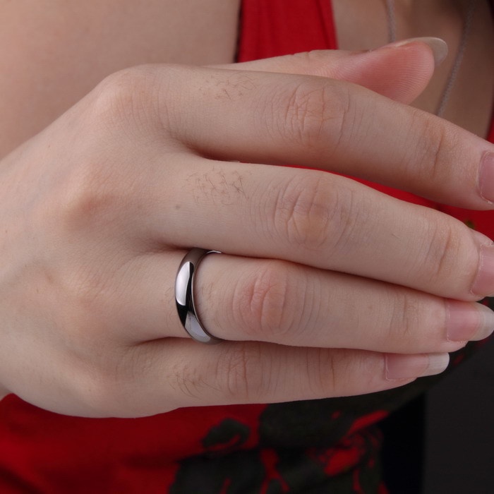 Nhẫn Cặp Bằng Thép Titan Phong Cách Hàn Quốc Đơn Giản 19A1369