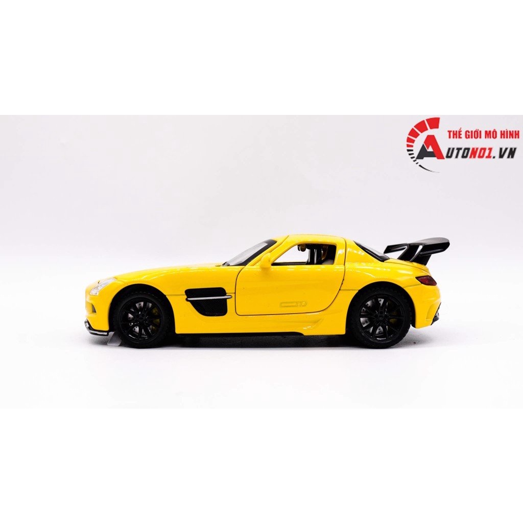 MÔ HÌNH XE MERCEDES SLS YELLOW 1:32 MINIAUTO 7835