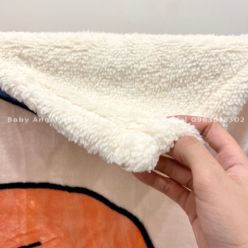 Chăn lông cừu loại dày cho bé, chăn dày, mịn, hình siêu xinh