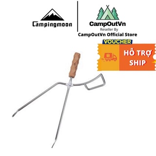 Kẹp gắp than bằng thép không rỉ Campingmoon campoutvn MS-42 A312
