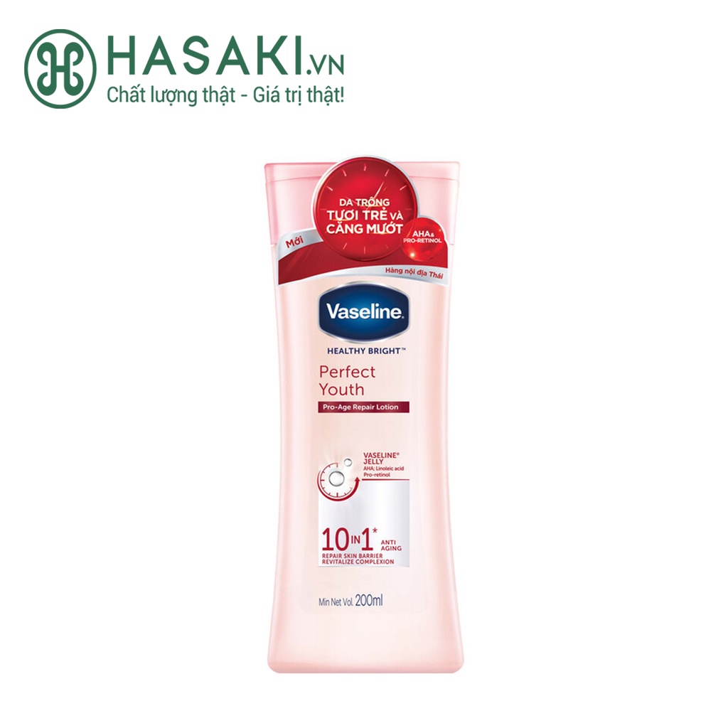 Sữa Dưỡng Thể Vaseline 10 Lợi Ích Ngăn Ngừa Lão Hoá 200ml