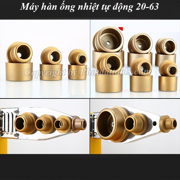 Máy Hàn Ống Nhiệt PPR ACZ563 cao cấp-Đầu hàn từ 20-63-Bảo hành chính hãng 6 tháng