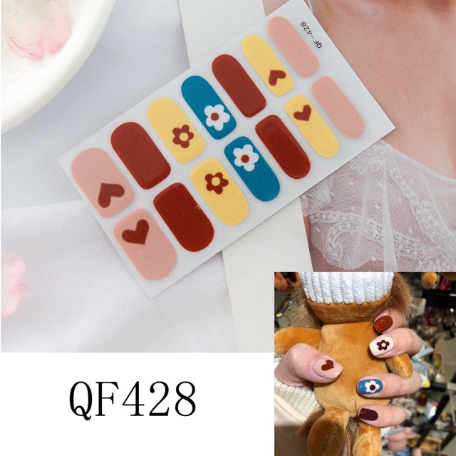 Set dán móng tay Nails dán nghệ thuật nhiều màu - có ngay bộ móng đẹp trong 5 phút (Nail wraps / Nail stickers)