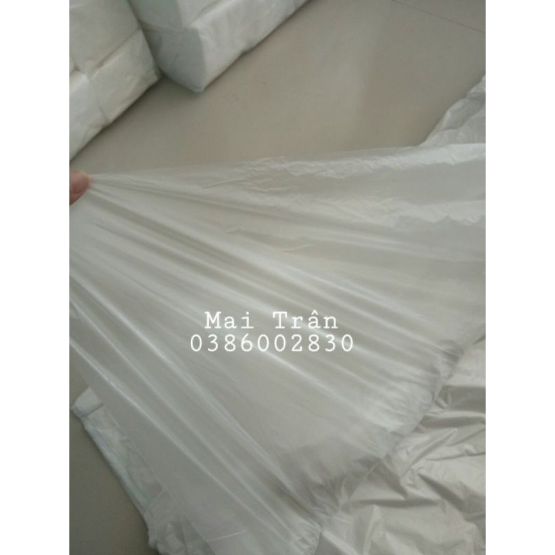 Tấm lót Nilông trải tắm trắng dùng 1 lần