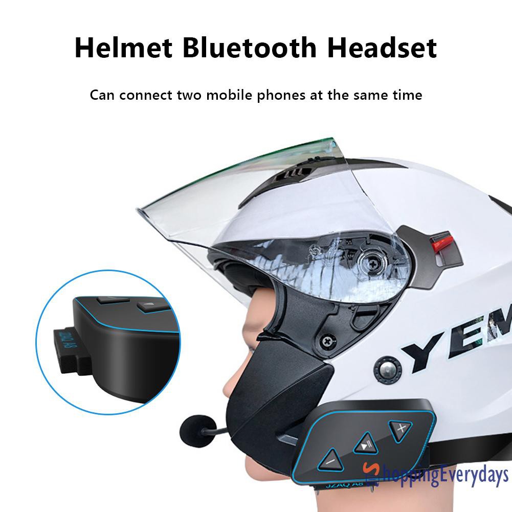 【sv】 A8 Motorcycle Bluetooth Helmet Headsets Intercom Call Wireless Headphone