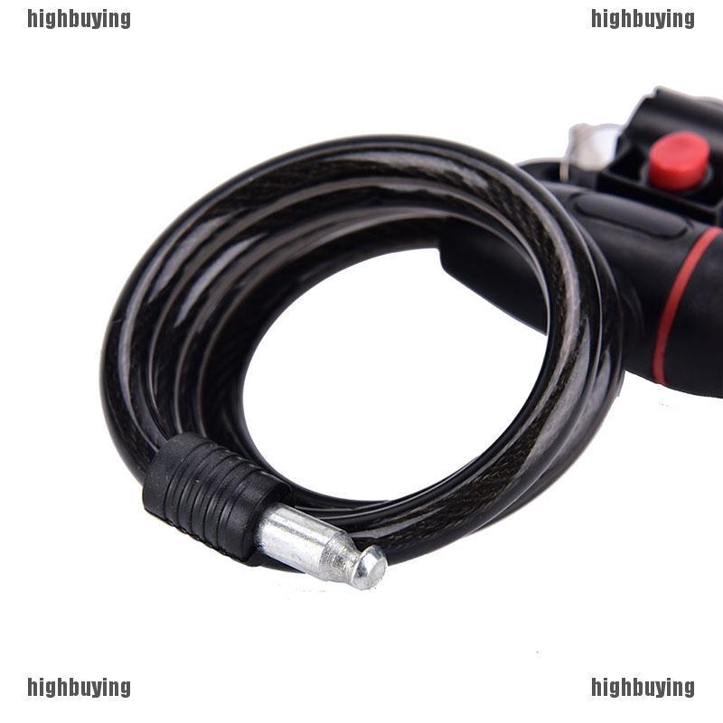 Dây cáp để khóa xe đạp dài 90cm kèm 2 chìa khóa