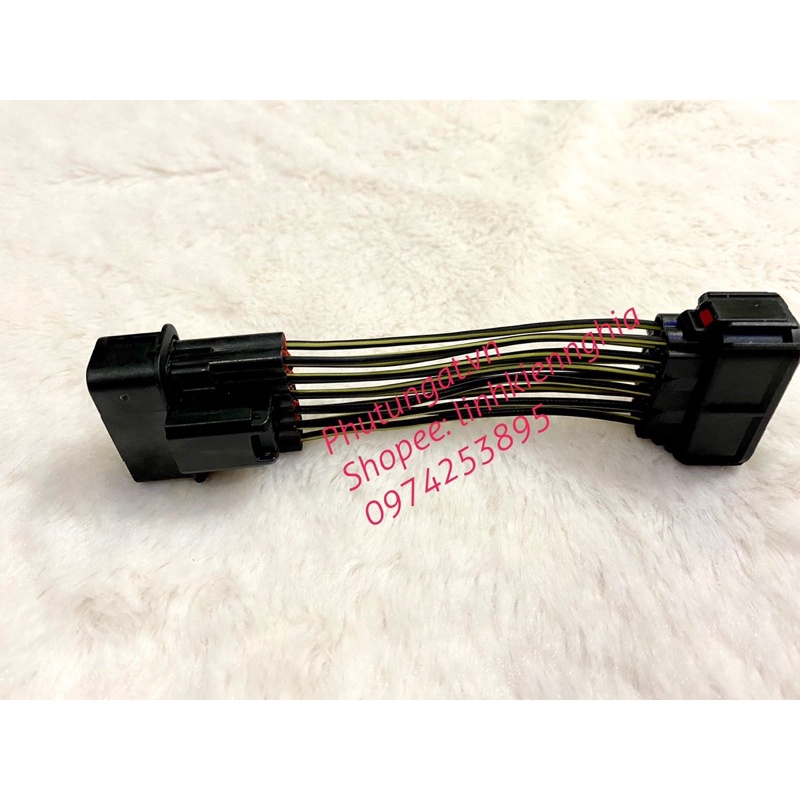 Giắc đèn chính Winner X 12 lỗ bấm sẵn dây điện