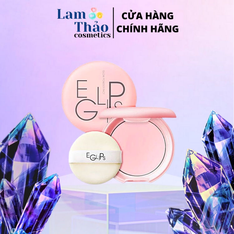 Phấn Phủ Kiềm Dầu, Tạo Hiệu Ứng Căng Bóng Hồng Eglips Glow Powder Pact