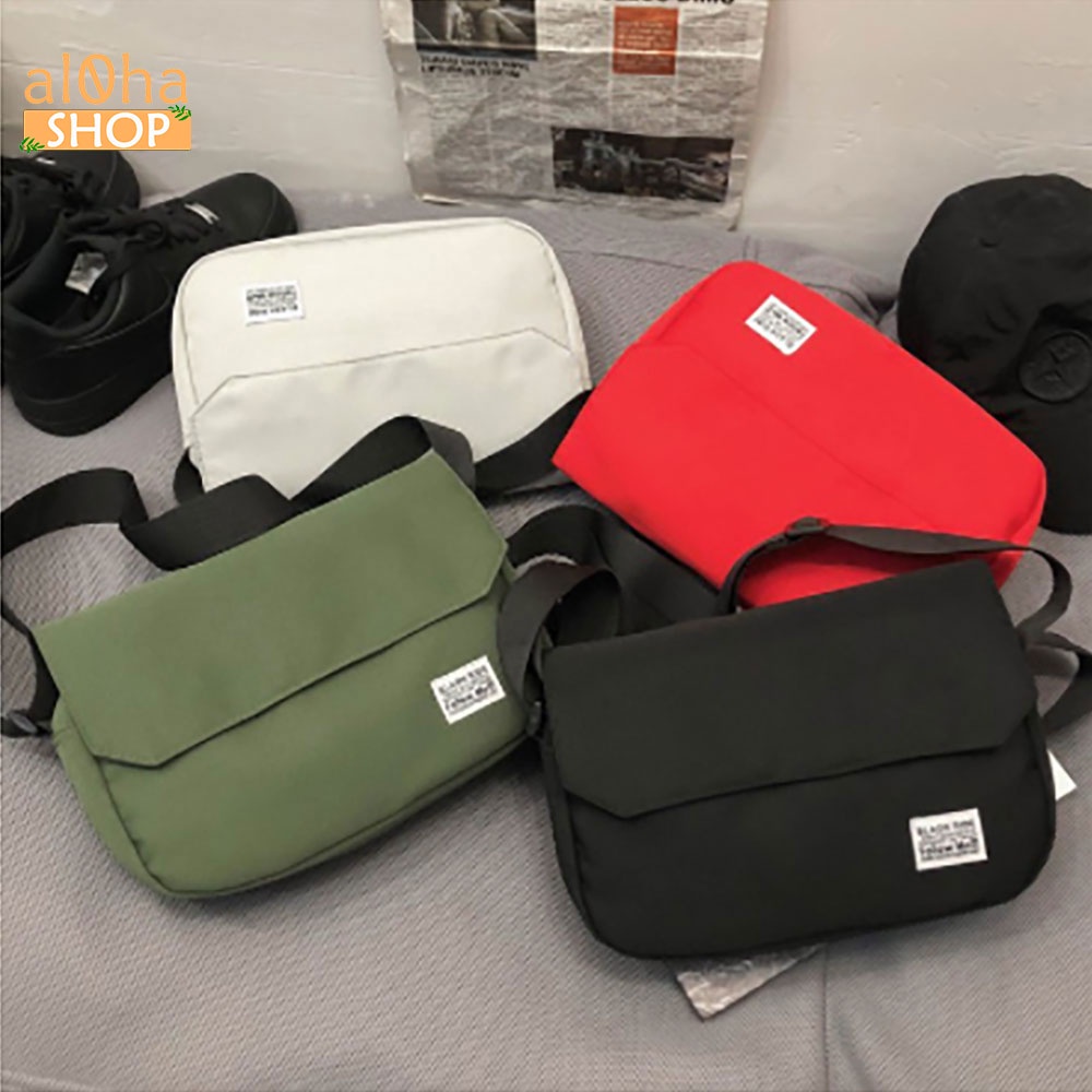 Túi đeo chéo Black Rice vải canvas bền bỉ phong cách thòi trang unisex nam nữ - al0ha Shop