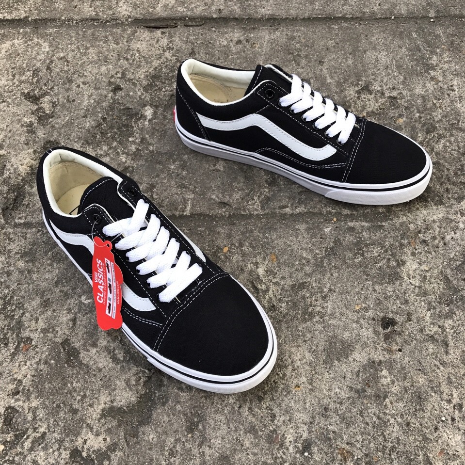 Giày Thể Thao Old Skool Đen Trắng Nam Nữ | BigBuy360 - bigbuy360.vn