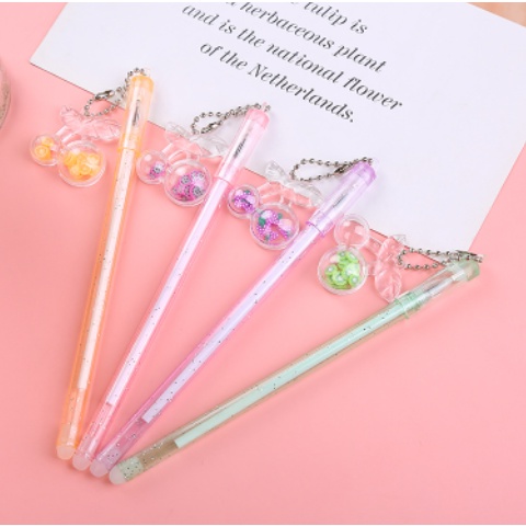 bút kim tuyến hoa quả treo BKT25 bút cute bút dễ thương