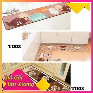 Thảm bếp mảnh dài cao cấp nhiều họa tiết