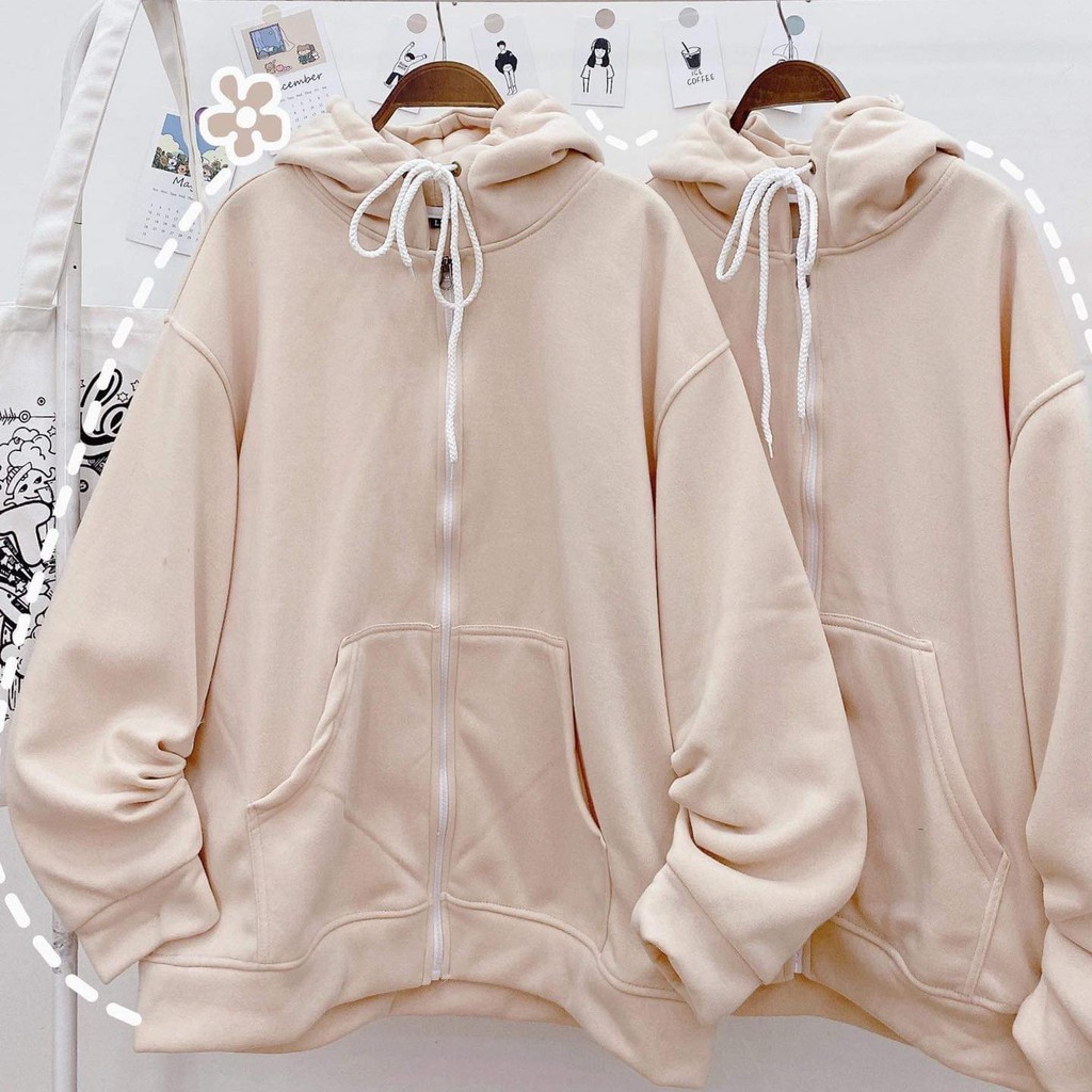 Áo Khoác Nỉ Kéo Khóa Trơn (Đủ Màu) | BigBuy360 - bigbuy360.vn