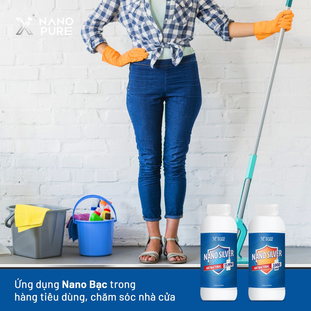 Dung Dịch Nano Xpure Nano Silver Antibacterial 35ppm 5L/4L - Diệt khuẩn, khử mùi – Nano Bạc AHT Corp (AHTC)