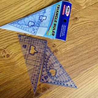 THƯỚC NHỰA DẺO WINQ TRIANGLE RULER BỘ 2 CÂY