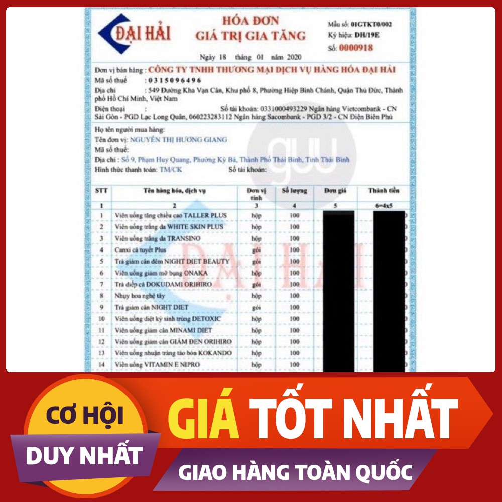 Viên uống tăng chiều cao GH Creation EX 270 viên