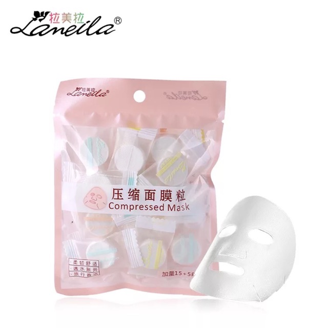 Mặt nạ dạng viên nén 1 gói 20 miếng Lameila