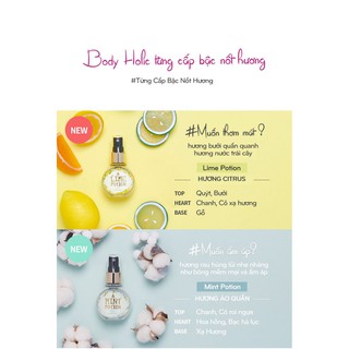 Xịt Thơm Toàn Thân Và Tóc Body Holic - Mint Potion