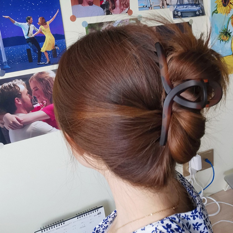 Kẹp Tóc Dạng Móng Vuốt Chống Trượt Màu Sắc Ngọt Ngào Phong Cách Pháp Thời Trang Mùa Hè