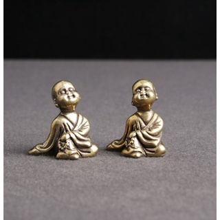 Tượng Tiểu Hoà Thượng mini 🎁FREESHIP🎁 Tượng Tiểu Hoà Thượng bằng Đồng -Móc khoá Tiểu Hoà Thượng