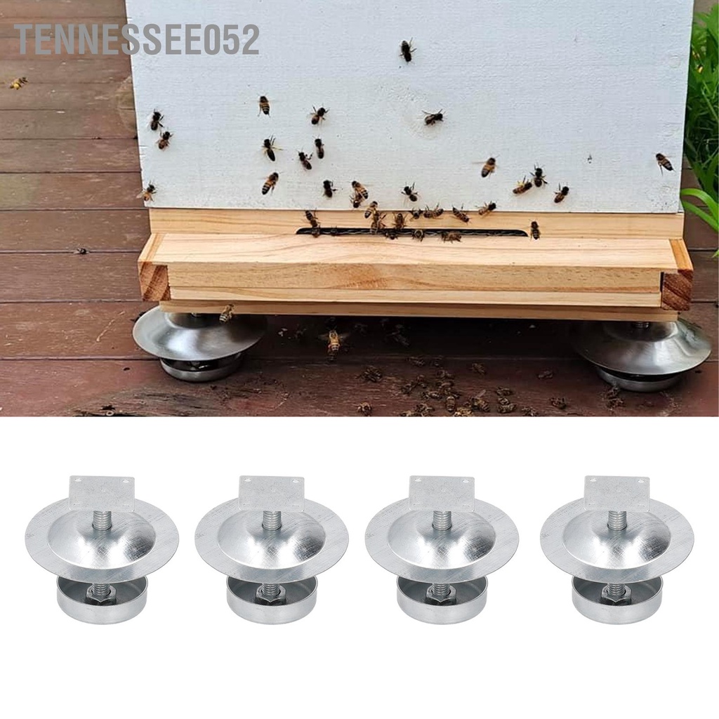 Tennessee052 4Set Ant Proof Hive Feet Cơ sở tổ ong bằng thép không gỉ Giá đỡ cho người nuôi