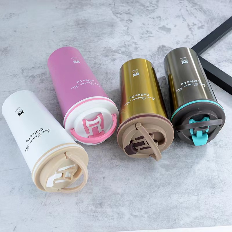 Cốc giữ nhiệt nóng lạnh 500ml, ly giữ nhiệt nóng lạnh xuất Hàn, bình giữ nhiệt
