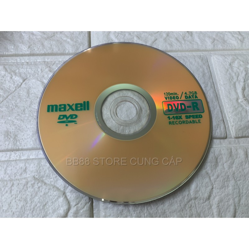 Bộ 50/10 Đĩa Trắng DVD-R  Maxell / Maxeco chất lượng cao thích hợp lưu trữ dữ tài liệu công ty nhạc phim ảnh ô tô