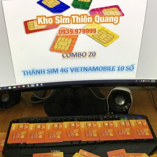 Combo 20 Thánh sim 4G Vietnamobile đầu số 092 giá rẻ FREE 120GB /tháng, thánh sim vietnamobile giá sỉ