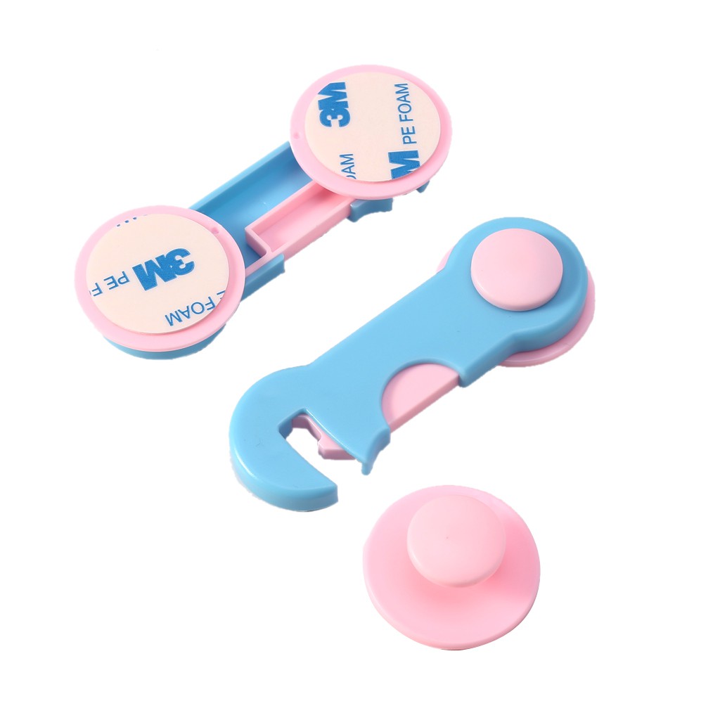 Set 4 khóa cửa tủ bằng nhựa bảo vệ an toàn cho bé