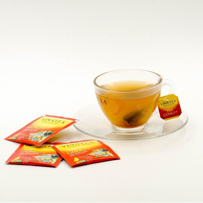 Trà vinatea gừng túi lọc hộp 40gram 20 gói thanh lọc cơ thể chống lạnh bụng hỗ trợ tiêu hóa | BigBuy360 - bigbuy360.vn