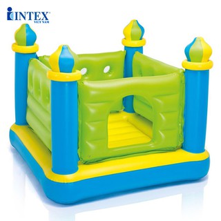 Nhà banh nhún lâu đài xanh cho bé INTEX 48257