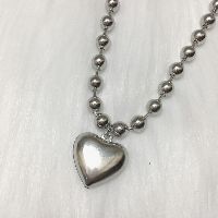 Ball chain 8li + charm heart