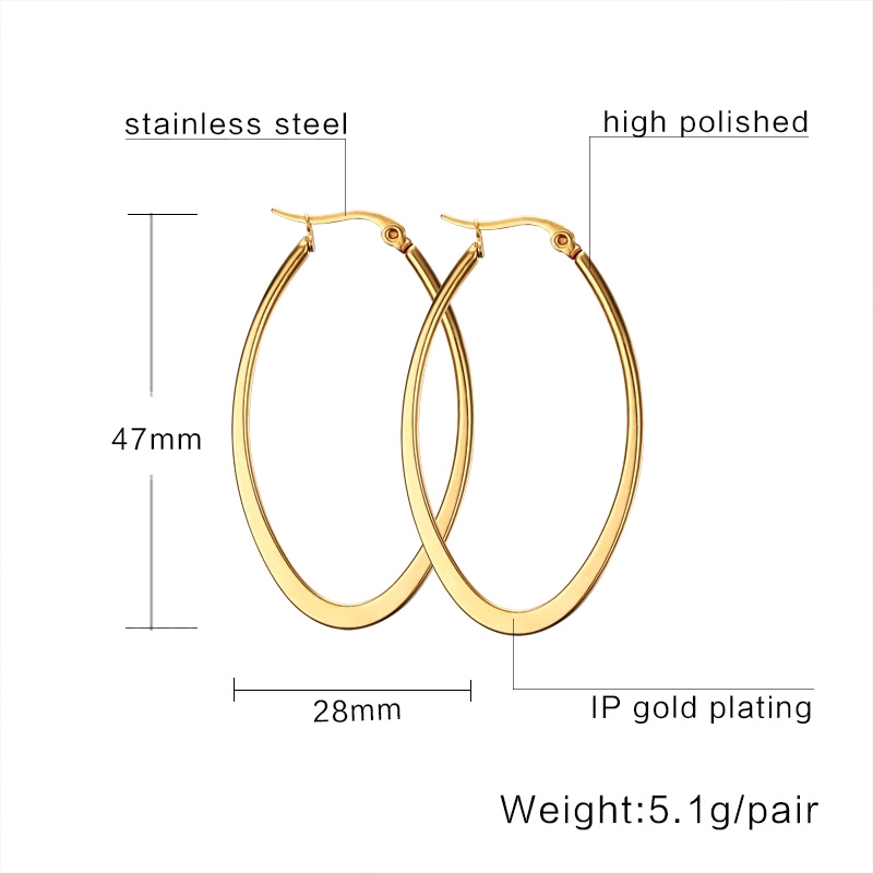 Vnox Set 2 Hoa Tai Dạng Vòng Thời Trang Dành Cho Nữ